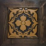 Decorative Wall Hanging Tiled Wooden Frame, 9x9 inch