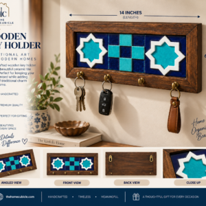 Stylish and Functional Wall-Mounted Key Holder – Perfect for Home Organization-Traditional Key Holder