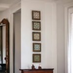 Wall Collage of Wooden and Ceramics Wall frames for Wall Decor (5 frames set)