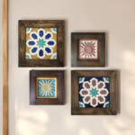 Unique Wall Decor Wooden Ceramic Frames, Wall Hangings for wall decor and home decor, Traditional decor gift home decoration idea, Wall decor Ideas