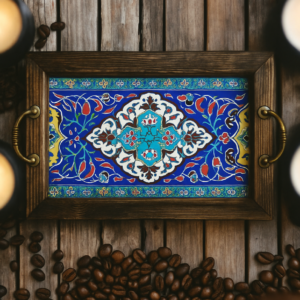 wooden tray Ceramic wooden tray traditional tray table decor idea