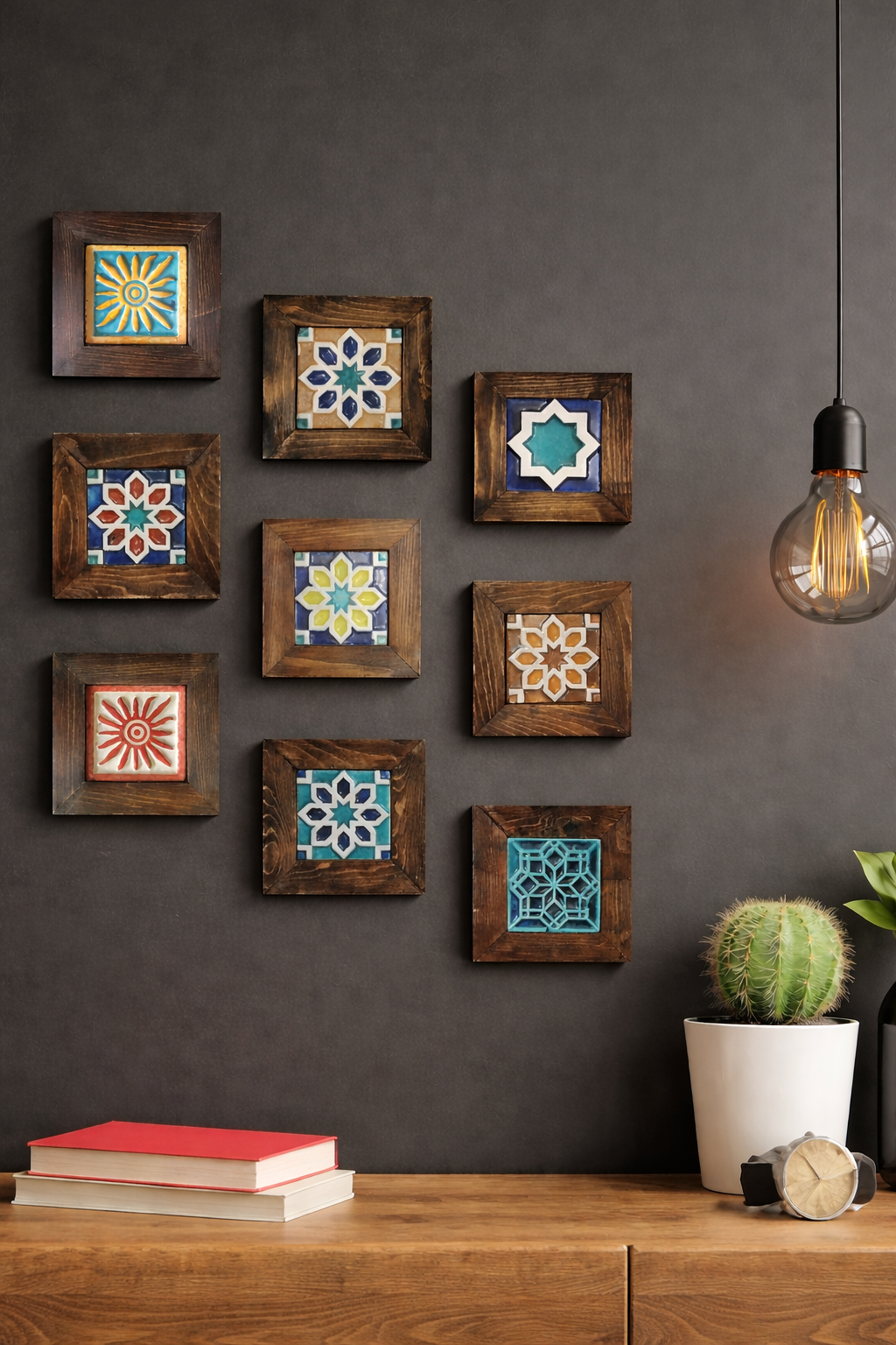 wall collage frames wooden ceramic frames wall decor home decor ideas