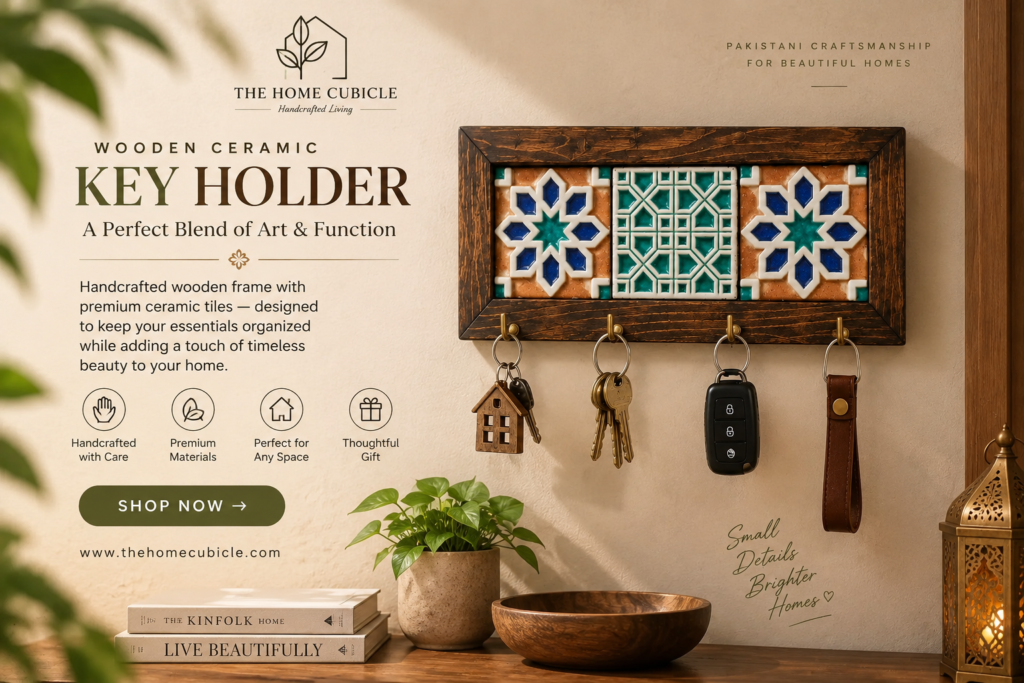 wooden ceramic key holder frames